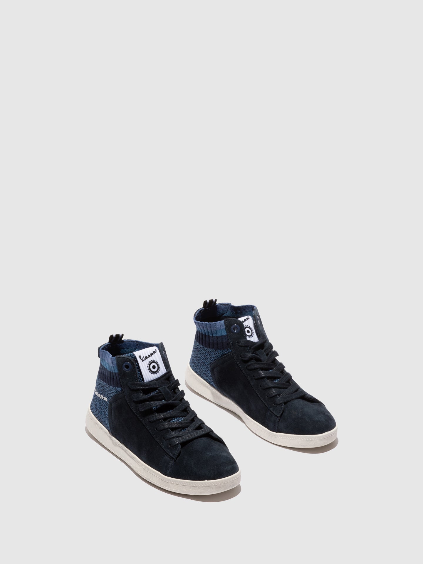 Vespa Botins com Atacadores em Azul